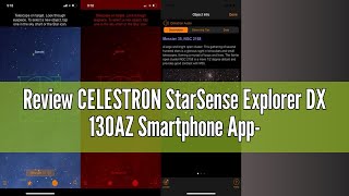 Review CELESTRON StarSense Explorer DX 130AZ Smartphone AppEnabled Telescope – Works with StarSense [upl. by Tuesday]