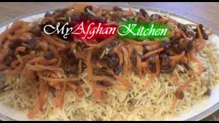 Qabuli Palao Recipe Afghan Lamb Pilaf  My Afghan Kitchen [upl. by Ativad227]