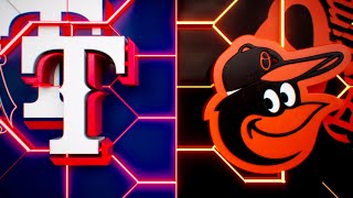 MLB The Show 24 Recap Texas Rangers vs Baltimore Orioles Burns 8Ks Henderson three run bomb [upl. by Josi]