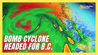 Bomb cyclone Set to Bring Rain Snow and Strong Wind to BC [upl. by Constantino592]