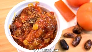 Bengali style Tomato khejur aamsotto chutney  recipe by Foodis Hut 0083 [upl. by Morgun]