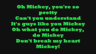 Hey Mickey with lyrics [upl. by Gausman962]