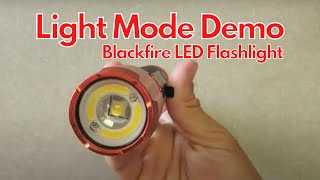 Demo of Light Modes on the Blackfire Flashlight [upl. by Rosamund]