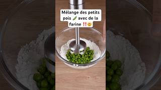 Mélanger des petits pois 🫛 et de la farine 🤯‼️ cuisine recettefacile cuisinefacile cuisiner [upl. by Abbi224]