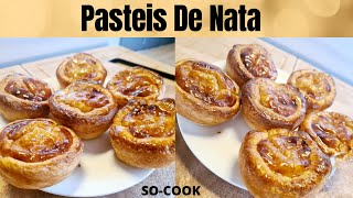 Recette des Pastéis de Nata flan portugais  recette simple et rapide [upl. by Enywtna]