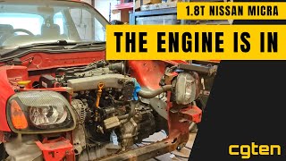 My Nissan Micra is now a Turbocharged 18  AudiVW 18T Engine Swap [upl. by Naibaf]