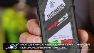 MotoStance MS1000 SmartSpace Battery Charger from MotorcycleSuperstorecom [upl. by Ardnajela]