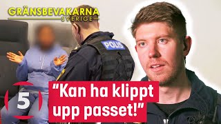 Asylsökandes otydliga historia gör gränspolisen misstänksam  Gränsbevakarna Sverige  Kanal 5 [upl. by Maybelle162]