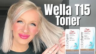 WELLA T15 TONER Pale Beige Blonde [upl. by Tannen]