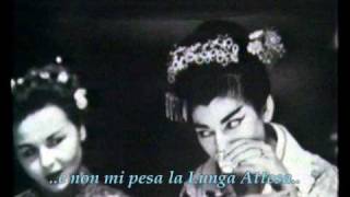 Puccini  Madama Butterfly Un bel dì vedremo  Maria Callas 1954 [upl. by Yclehc]