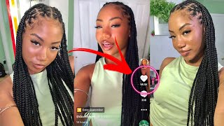 GEOMETRIC FULANI RUBBER BANDS BRAIDS   EUPHORIA COMMENTARY [upl. by Jezabelle985]