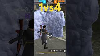 Free fire 🔥onetap 1vs4 short video [upl. by Namar]