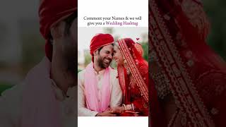 Wedding Hashtag Generator Wedsfy weddingshorts [upl. by Heisser]