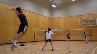 INSANE Badminton Highschool Tournament [upl. by Tisbee822]