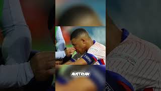 Kylian Mbappes Nose Breaking football soccer mbappe kylianmbappe shorts shortsfeed news [upl. by Odnam136]