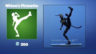 Widows Pirouette  Fortnite Emote [upl. by Roselani]