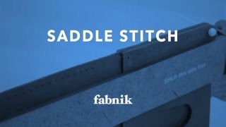 How to Saddle Stitch [upl. by Yorgerg]