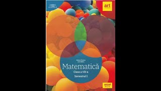 Model de teză matematică cl a 7a  Teza 1  semestrul I [upl. by Llenet511]