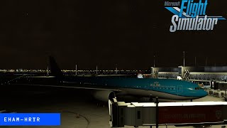 EHAM Amsterdam Airport Schiphol  HRYR Kigali International  PMDG B777 [upl. by Eiddal]