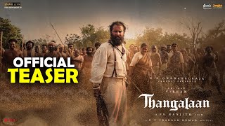 Thangalaan  official Teaser  Chiyaan Vikram  K E Gnanavelraja  Pa Ranjith  Telugu movies [upl. by Darb195]