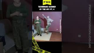 🤣 Techniques BANNED by the UFC 🤣 muaythai boxing thaiboxing mma ufc funny [upl. by Anelej]