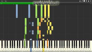 Splatoon 2  Tidal Rush DJ Octavio feat Callie vs Marie 2 Pianos Theme Piano Tutorial Synthesia [upl. by Enilegna463]