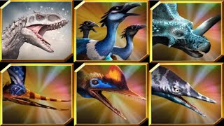 ALL UNRELEASED CREATURES UPDATE 70  JURASSIC WORLD THE GAME  GAMIC WORLD DC [upl. by Laira]