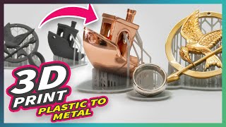 Electroplating 3D Prints  New Graphite Tutorial [upl. by Aserehtairam]