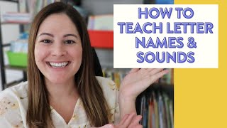 How to Teach Letter Names and Sounds  3 fun letter names and sounds activities [upl. by Tecil798]