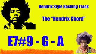 Hendrix Style Backing Track  The quotHendrix Chordquot [upl. by Emerson649]