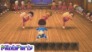 Wii Party U Minigames Gameplay Dojo Domination 5 MINH PARTY U [upl. by Oralla619]