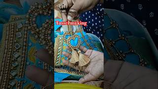 Tassel making allaariworkdesign customized trending shorts video palacode tassels making [upl. by Fairman]