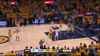 Andrew Nembhard Hits Insane Game Winner 3 vs Knicks in Game 3 [upl. by Leboff]