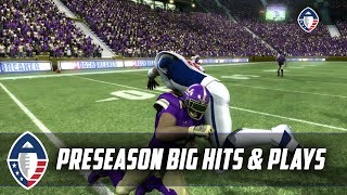 BACKBREAKER BIG HITS AND PLAYS 1  AAF FOOTBALL LEAGUE PRESEASON HIGHLIGHTS [upl. by Yanffit203]