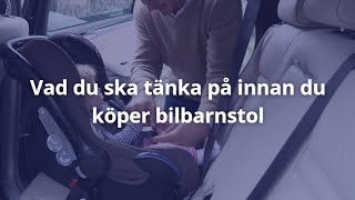 Bilbarnstol bäst i test 2024 Köpguide [upl. by Enelehs]