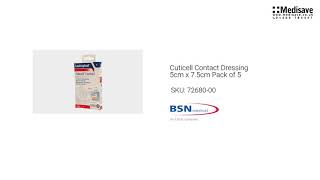 Cuticell Contact Dressing 5cm x 7 5cm Pack of 5 72680 00 1920x1080 [upl. by Elbert]