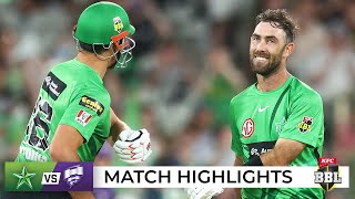 Stars crush Hurricanes as Maxwell makes history  BBL11 [upl. by Yetta478]