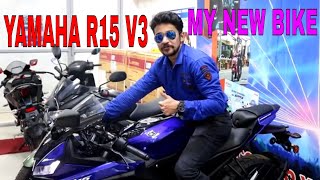 MY NEW BIKE  YAMAHA R15 V3 DELIVERY  FIRST IMPRESSION [upl. by Jessalyn876]