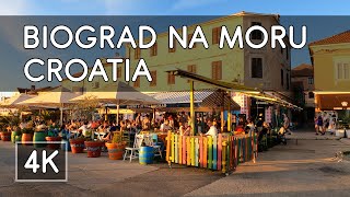 Walking Tour Biograd na Moru Croatia  4K UHD Virtual Travel [upl. by Asirram39]