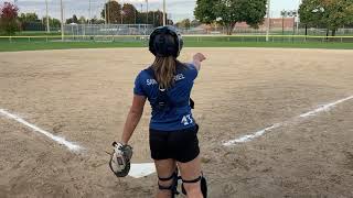 Koralie Morin softball PITCHING skills Séquence 2 [upl. by Skurnik]