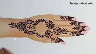 Karwachauth Diwali chhatpuja mehndi design  Mehndi design simple  mehandi design viralvideo [upl. by Seraphina]