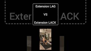 Extension LAG vs Extension LACK physiotherapy medico shorts youtubeshorts viral world [upl. by Debor]