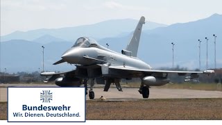 Eurofighter der Bundeswehr trainieren Luftkampf auf Sardinien [upl. by Fayina222]