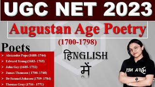 Augustan Age Poetry  Neo Classical Age  The Late 18th Century Poetry  UGC NET 2023  Indira Maam [upl. by Luaped750]