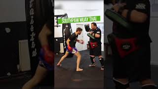 Muay Thai Pad Work Drills for Southpaws [upl. by Gavrah]