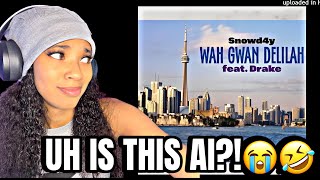 MiahsFamous Reacts To Snowd4y  Wah Gwan Delilah feat Drake  REACTION [upl. by Song]