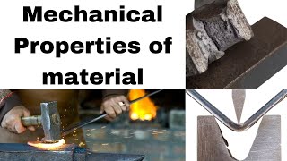 Mechanical Properties of material in hindi  toughness  hardness  tensile and compressive strength [upl. by Uoliram364]