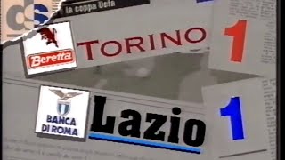 TorinoLazio 11 Casiraghi Francescoli del 27 marzo 1994 stadio Delle Alpi calcio serie A [upl. by Clardy716]