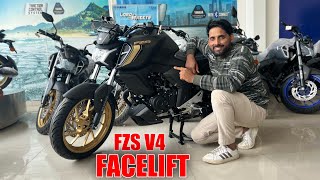 Yamaha FZS v4 New 2024 Facelift Model New Update On Road Price Mileage Features Full Review [upl. by Letram]