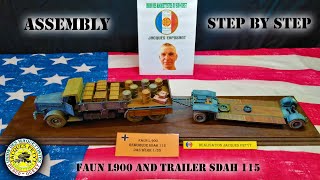 Assembly step by step Faun L900 and trailer SDAH 115 [upl. by Devondra]